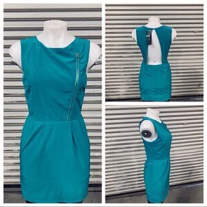 Ark & Co green dress with cutout back